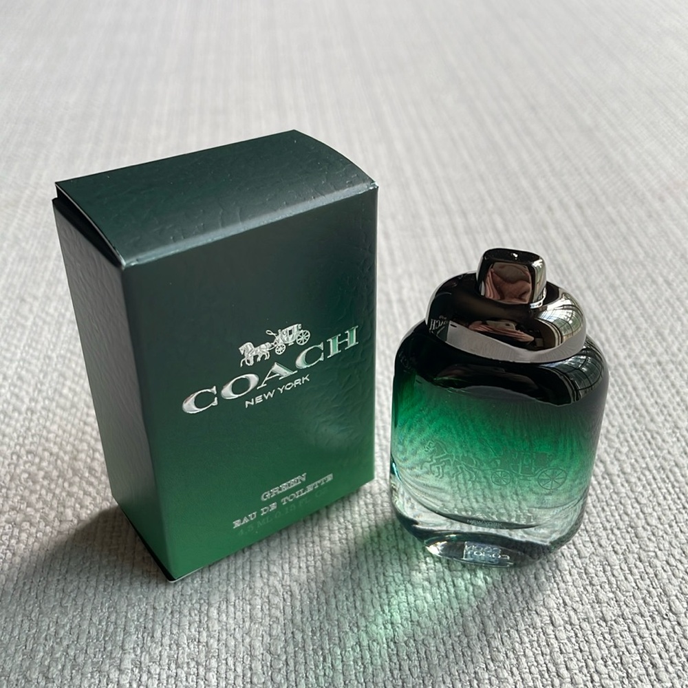 Coach green mens 4.5ml miniature fragrance